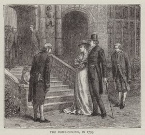 Hjemkomsten, i 1793 (gravering) av English School