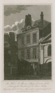 The Hotel, St Martins Street, Leicester Square, London; tidligere residensen til Sir Isaac Newton av English School