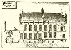 Huset i Brugge okkupert av Caxton av English School