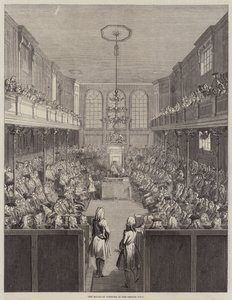Underhuset i sesjonen 1741-2 (gravering) av English School