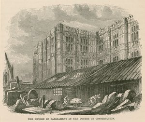 Houses of Parliament under bygging av English School