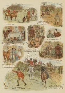 Jaktdagen (chromolitho) av English School