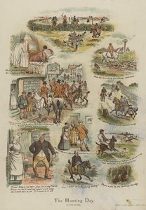 Jaktdagen (chromolitho) av English School