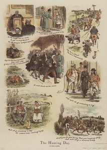 Jaktdagen (chromolitho) av English School