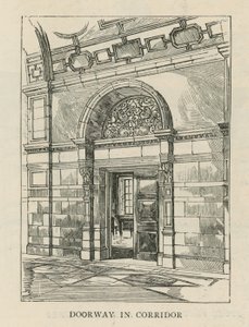 The Imperial Institute: Døråpning i korridoren av English School