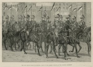The Imperial Institute: The New South Wales Volunteers, en del av Queens-eskorten ved åpningsseremonien av English School