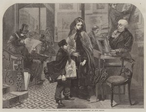 Den internasjonale utstillingen, "Nameless and Friendless" (gravering) av English School