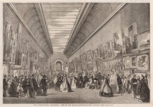 Den internasjonale utstillingen; Utsikt over det engelske bildegalleriet av English School