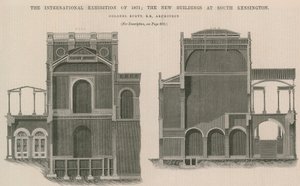 Den internasjonale utstillingen i 1871: De nye bygningene i South Kensington av English School
