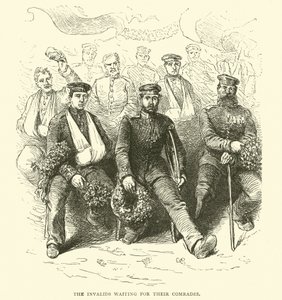 Invalidene venter på kameratene sine, 1871-2 av English School