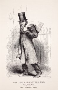 The Jew Old-Clothes Man, etter en daguerreotypi av Richard Beard, illustrasjon fra London Labor og London Poor av Henry Mayhew, pub. 1862 av English School