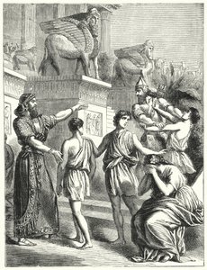 Jødene i Babylon (gravering) av English School