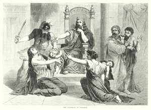 Salomos dom (gravering) av English School