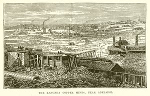 Kapunda Copper Mines, nær Adelaide av English School