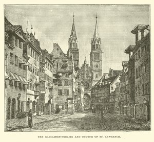 Karolinen-Strasse og St Lawrence-kirken av English School