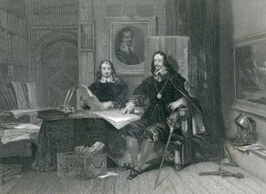 The King and Hyde at Oxford, av JT Willmore, 1844 av English School