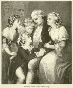 Der Abschied des Königs von seiner Familie von English School
