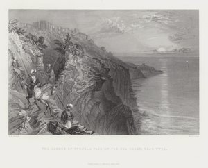 The Ladder of Tyrus - et pass på havkysten, nær Tyrus av English School