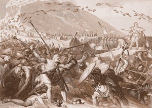 Julius Caesars landgang i England i 55 f.Kr av English School