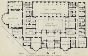 The Langham Hotel, Portland Place (gravering) av English School