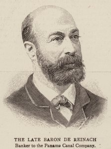 Den avdøde baron de Reinach (gravering) av English School