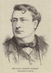 Den avdøde Charles Fechter (gravering) av English School
