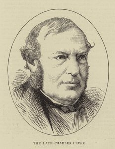 The Late Charles Lever (gravering) av English School