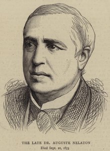 Avdøde Dr Auguste Nelaton (gravering) av English School
