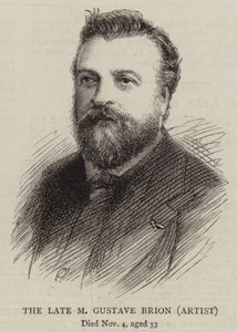 The Late M Gustave Brion, kunstner (gravering) av English School