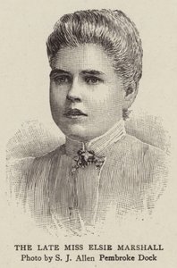 The Late Miss Elsie Marshall (gravering) av English School