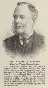 Den avdøde Mr N Clayton (gravering) av English School