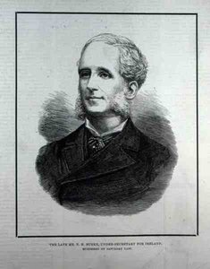 The Late Mr. T. H. Burke, Under-Secretary for Ireland, fra The Illustrated London News, 13. mai 1882 av English School