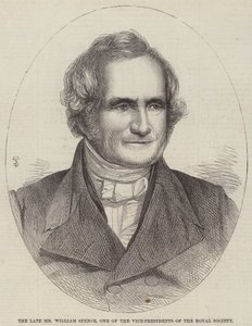 Den avdøde Mr William Spence, en av visepresidentene i Royal Society (gravering) av English School