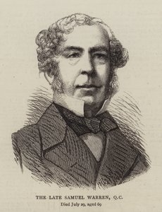 The Late Samuel Warren, QC (gravering) av English School