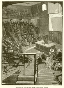 Forelesningsrommet ved Royal Institution, London av English School