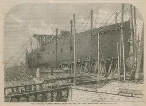Dampskipet Leviathan (Great Eastern), mai 1856 av English School