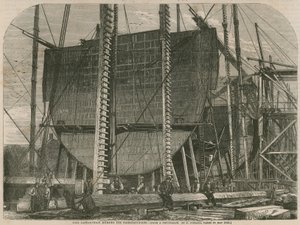 Leviathan under byggingen av English School