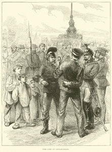 Die Demarkationslinie, März 1871