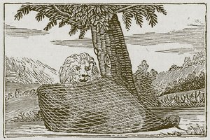 Løven og musen (gravering) av English School