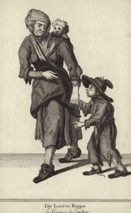 The London Beggar (gravering) av English School