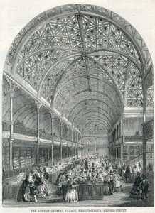London Crystal Palace, Regent Circus, Oxford Street, 1858 av English School