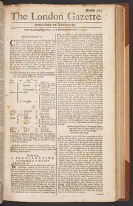 London Gazette, utgave 5573, side 1 av English School