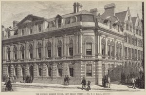 London Mission House, New Broad Street (gravering) av English School