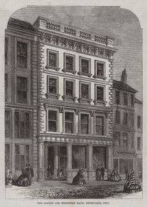 London og Middlesex Bank, Finch-Lane, City (gravering) av English School