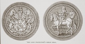 Lord Protectors Great Seal av English School