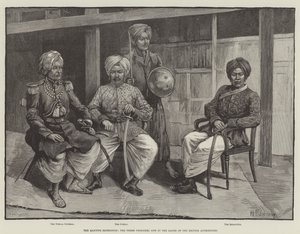 Manipur-ekspedisjonen, de tre fangene nå i hendene på de britiske myndighetene (gravering) av English School