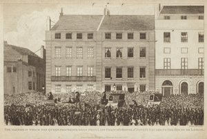 Måten dronningen fortsatte daglig fra Lady Franciss House av English School