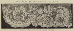 Produksjonen av Honiton Lace (gravering) av English School
