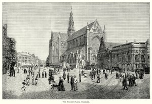Markedsplassen, Haarlem (gravering) av English School