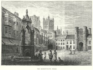 Markedsplassen, Wells (gravering) av English School